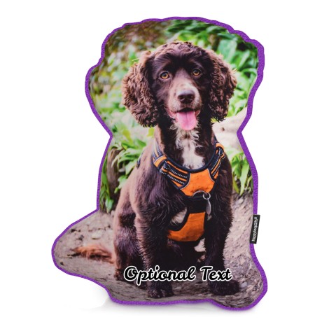 (Hand Cut - Smaller Size) - Purple Fleece Fabric (Optional Personalised Gift Text)