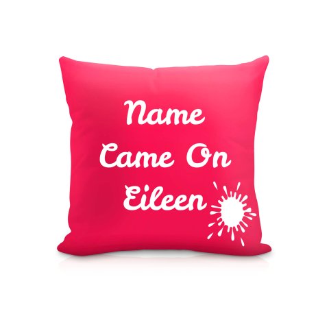 (25cm Square) "Came On Eileen" Fuchsia Pink Soft Velvet Polyester Fabric (Optional Personalised Gift Text)