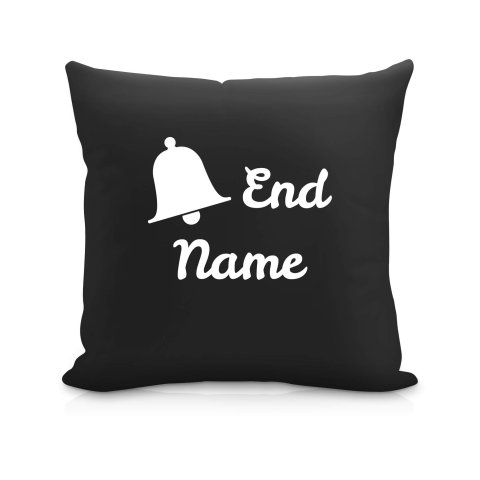 (40cm) "Bell End" Black Soft Velvet Polyester Fabric (Optional Personalised Gift Text)