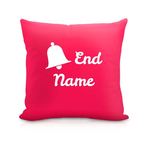 (40cm) "Bell End" Fuchsia Pink Soft Velvet Polyester Fabric (Optional Personalised Gift Text)
