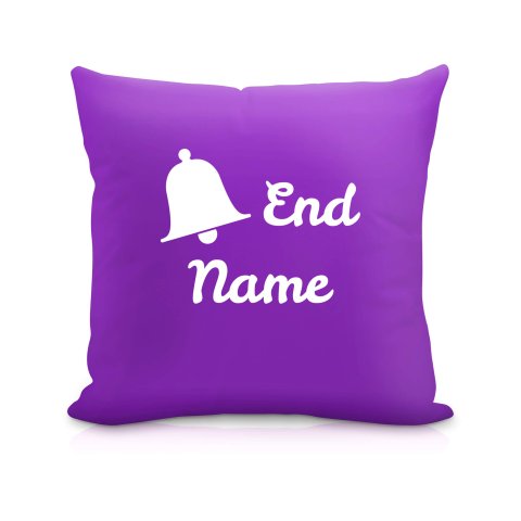 (40cm) "Bell End" Purple Soft Velvet Polyester Fabric (Optional Personalised Gift Text)