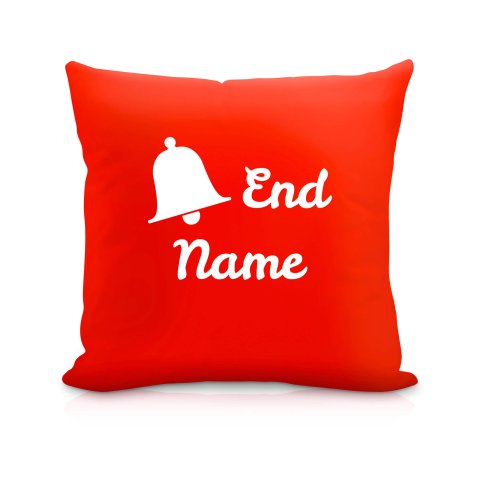 (40cm) "Bell End" Red Soft Velvet Polyester Fabric (Optional Personalised Gift Text)