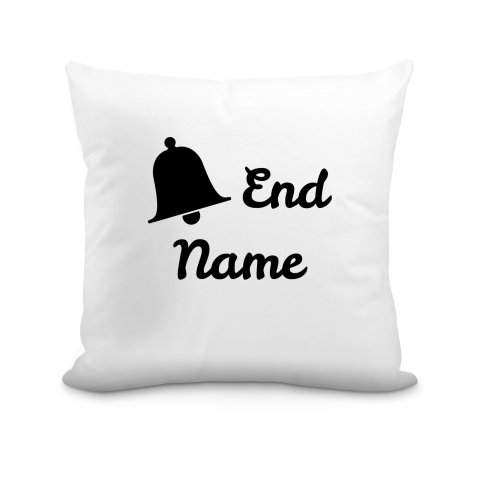(40cm) "Bell End" White Soft Velvet Polyester Fabric (Optional Personalised Gift Text)