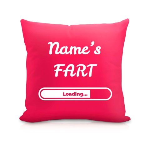(40cm) "Fart" Fuchsia Pink Soft Velvet Polyester Fabric (Optional Personalised Gift Text)