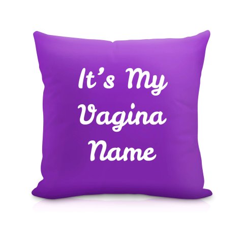 (40cm) "it's My Vagina" Purple Soft Velvet Polyester Fabric (Optional Personalised Gift Text)