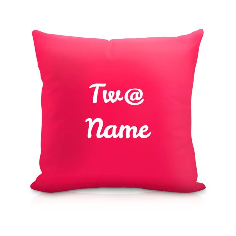 (40cm) "Tw@" Fuchsia Pink Soft Velvet Polyester Fabric (Optional Personalised Gift Text)