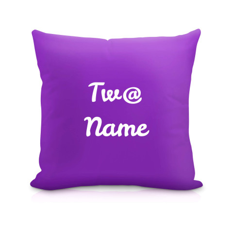 (40cm) "Tw@" Purple Soft Velvet Polyester Fabric (Optional Personalised Gift Text)