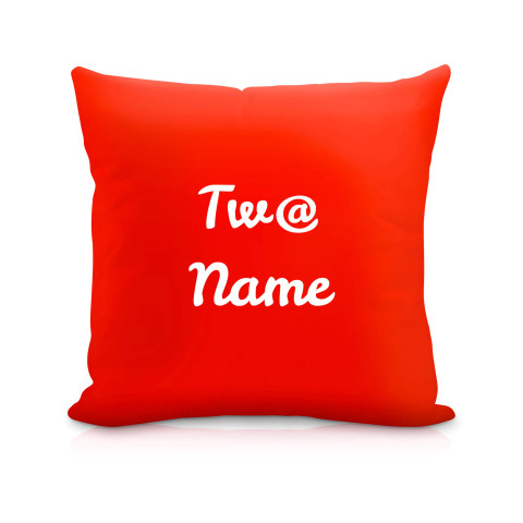 (40cm) "Tw@" Red Soft Velvet Polyester Fabric (Optional Personalised Gift Text)