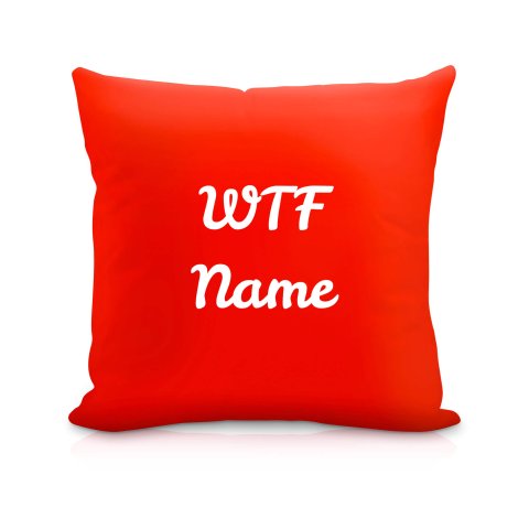 (40cm) "WTF" Red Soft Velvet Polyester Fabric (Optional Personalised Gift Text)
