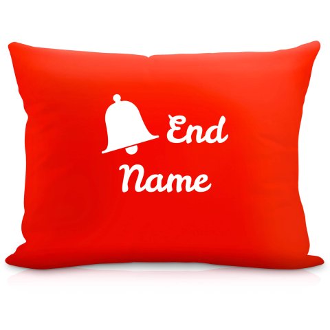 (57cm) "Bell End" Red Soft Velvet Polyester Fabric (Optional Personalised Gift Text)