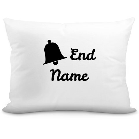 (57cm) "Bell End" White Soft Velvet Polyester Fabric (Optional Personalised Gift Text)