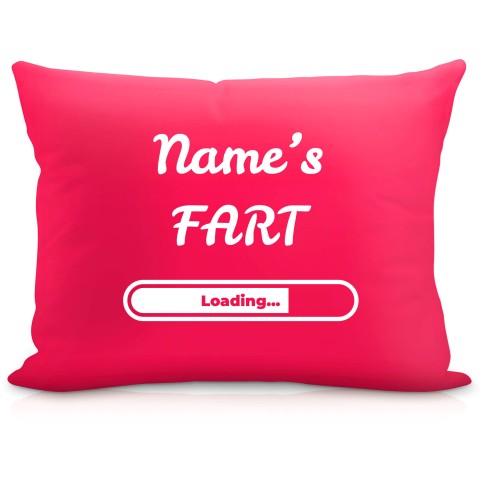 (57cm) "Fart" Fuchsia Pink Soft Velvet Polyester Fabric (Optional Personalised Gift Text)