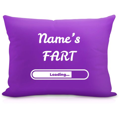 (57cm) "Fart" Purple Soft Velvet Polyester Fabric (Optional Personalised Gift Text)