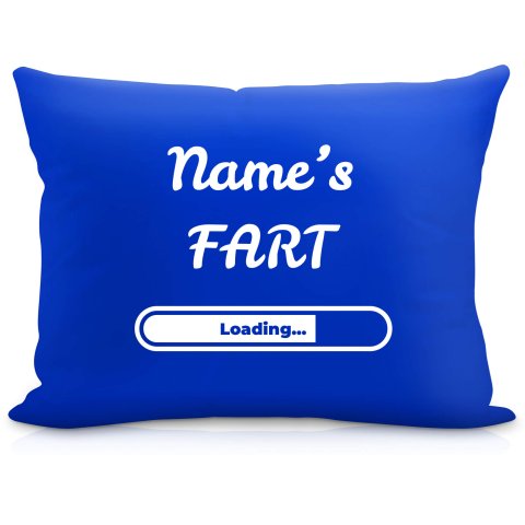 (57cm) "Fart" Royal Blue Soft Velvet Polyester Fabric (Optional Personalised Gift Text)