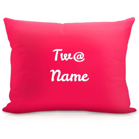 (57cm) "Tw@" Fuchsia Pink Soft Velvet Polyester Fabric (Optional Personalised Gift Text)