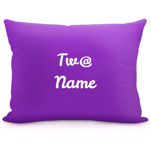 (57cm) "Tw@" Purple Soft Velvet Polyester Fabric (Optional Personalised Gift Text)