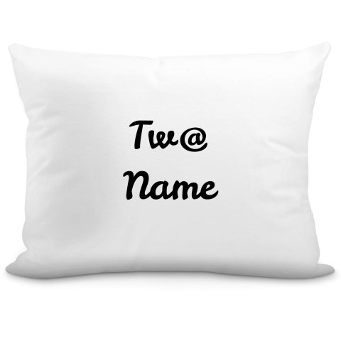 (57cm) "Tw@" White Soft Velvet Polyester Fabric (Optional Personalised Gift Text)