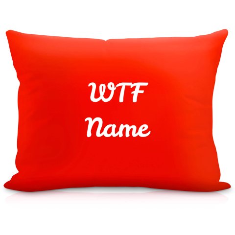 (57cm) "WTF" Red Soft Velvet Polyester Fabric (Optional Personalised Gift Text)