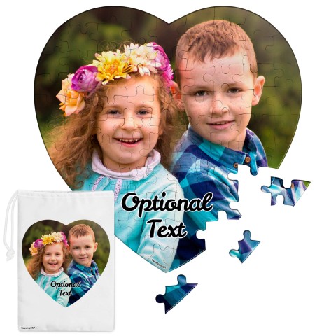 75 Pieces (19cm) (Optional Personalised Gift Text) with Matching Photo Drawstring Bag