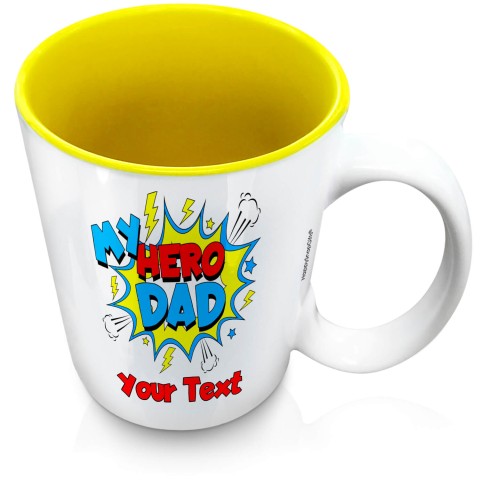 (XL 15oz Yellow) (Dad) (Optional Personalised Gift Text)