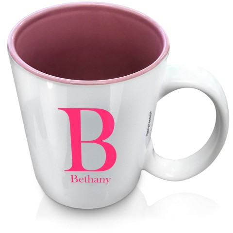 (XL 15oz Pink) Fuchsia Pink (Optional Personalised Gift Text)
