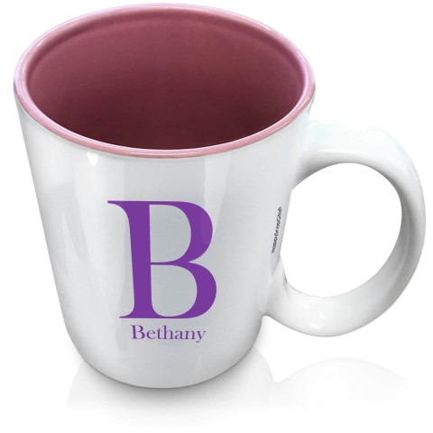 (XL 15oz Pink) Purple (Optional Personalised Gift Text)