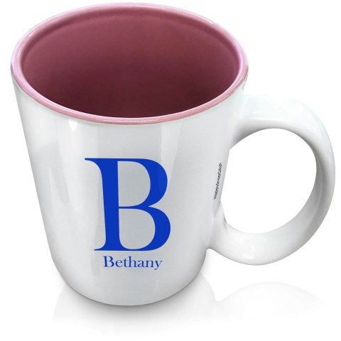 (XL 15oz Pink) Royal Blue (Optional Personalised Gift Text)