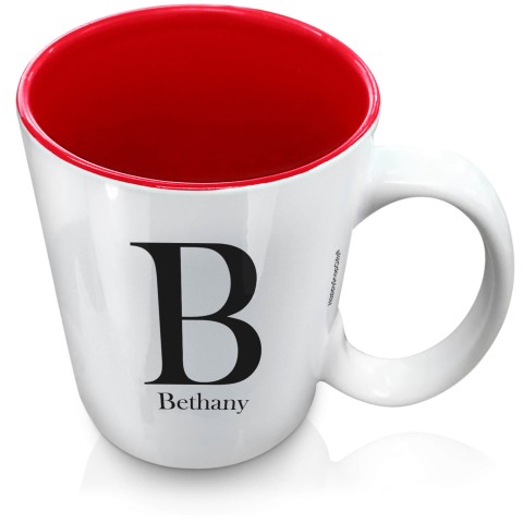 (XL 15oz Red) Black (Optional Personalised Gift Text)