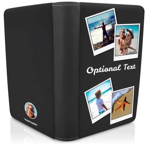 (UK Standard 21cm) (No Icon) Black (Optional Personalised Gift Text)