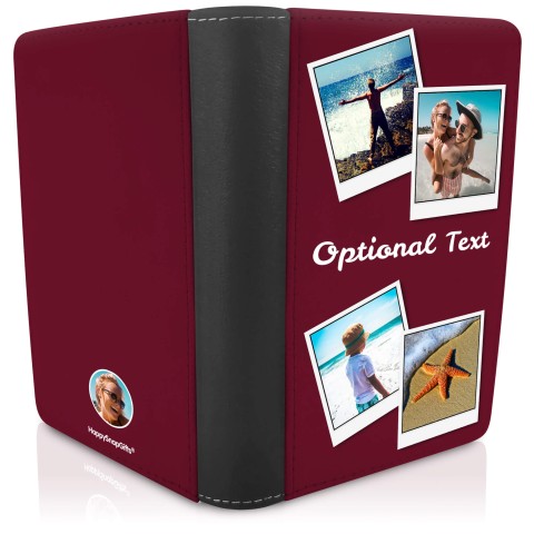 (UK Standard 21cm) (No Icon) Burgundy (Optional Personalised Gift Text)