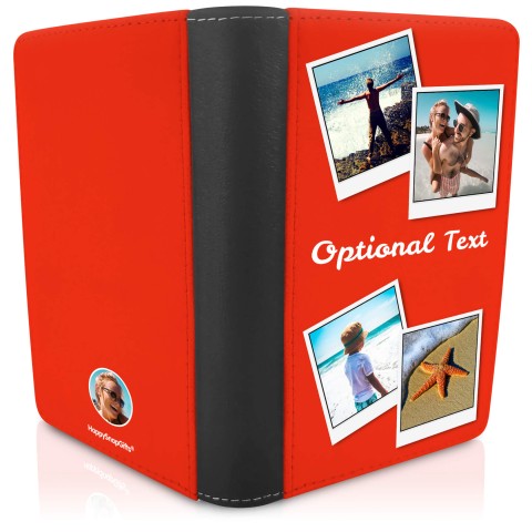 (UK Standard 21cm) (No Icon) Red (Optional Personalised Gift Text)