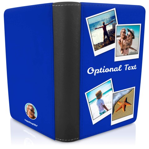 (UK Standard 21cm) (No Icon) Royal Blue (Optional Personalised Gift Text)