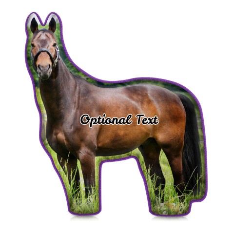(Hand Cut - Smaller Size) - Purple Fleece Fabric (Optional Personalised Gift Text)