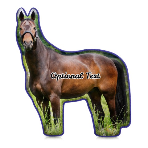 (Hand Cut - Smaller Size) - Royal Blue Fleece Fabric (Optional Personalised Gift Text)