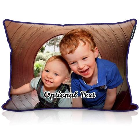 (57cm x 40cm) - Navy Blue Fleece Fabric with Removable Cover (Zip) (Optional Personalised Gift Text)