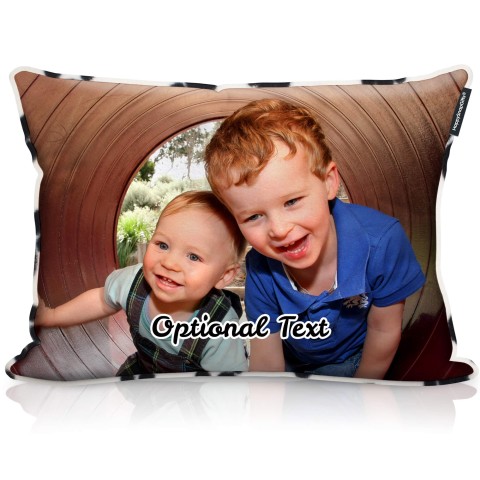 (57cm x 40cm) - Paws Fleece Fabric with Removable Cover (Zip) (Optional Personalised Gift Text)
