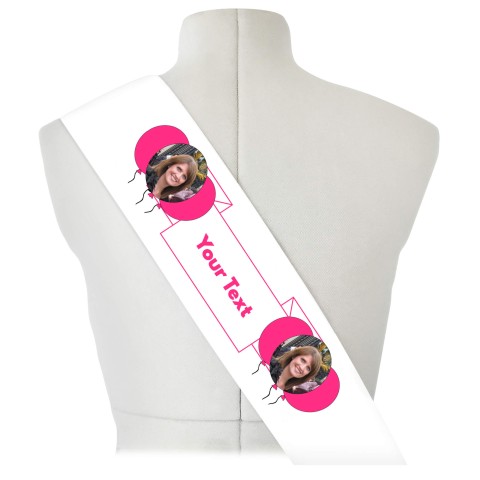 (180cm x 14cm) Fuchsia Pink Mock Suede Polyester Fabric (Optional Personalised Gift Text)