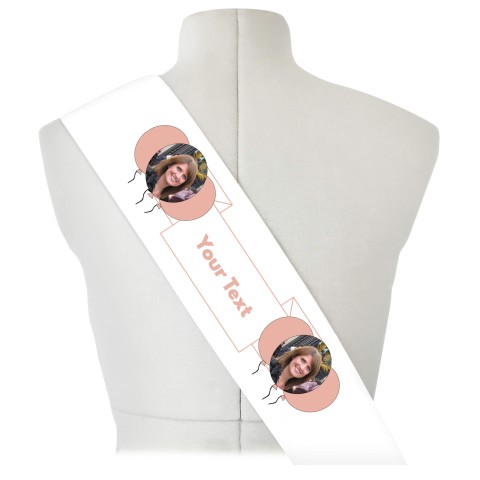 (180cm x 14cm) Rose Gold Mock Suede Polyester Fabric (Optional Personalised Gift Text)