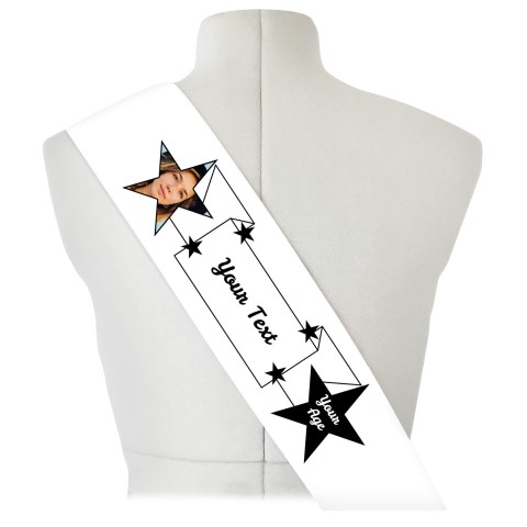 (180cm x 14cm) Black Mock Suede Polyester Fabric (Optional Personalised Gift Text)