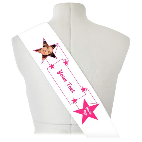 (180cm x 14cm) Fuchsia Pink Mock Suede Polyester Fabric (Optional Personalised Gift Text)