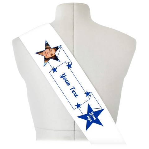 (180cm x 14cm) Royal Blue Mock Suede Polyester Fabric (Optional Personalised Gift Text)