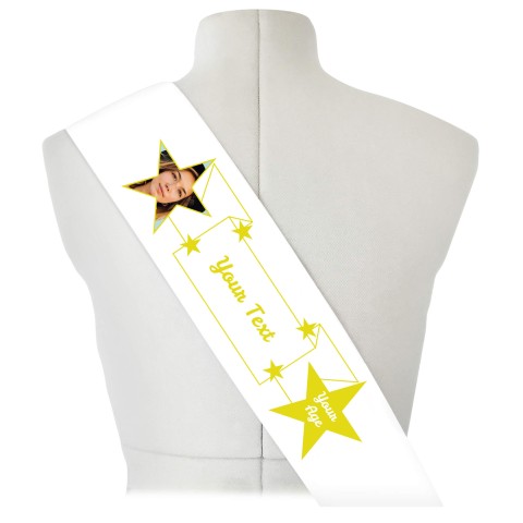 (180cm x 14cm) Yellow Mock Suede Polyester Fabric (Optional Personalised Gift Text)
