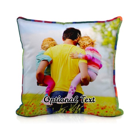 (25cm Square) - Tartan Fleece Fabric (Optional Personalised Gift Text)
