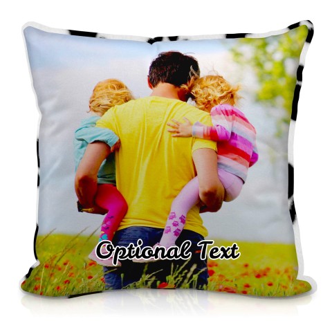 (Square 40cm) - Paws Fleece Fabric with Removable Cover (Zip) (Optional Personalised Gift Text)