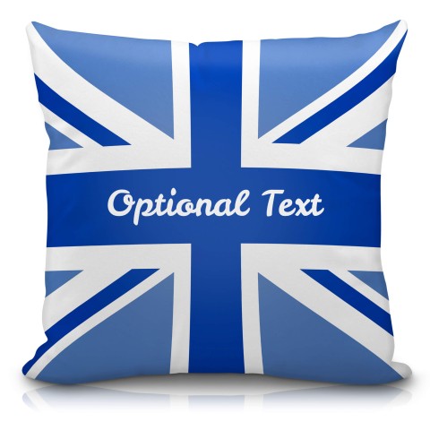 (40cm) with Blue Union Jack Design Soft Velvet Polyester Fabric