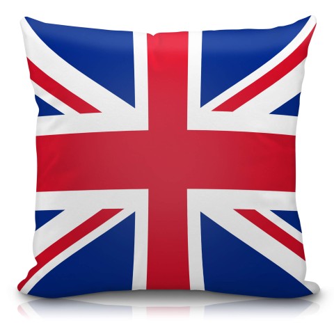 (40cm) with Red, White and Blue Union Jack Design Soft Velvet Polyester Fabric (Optional Personalised Gift Text)