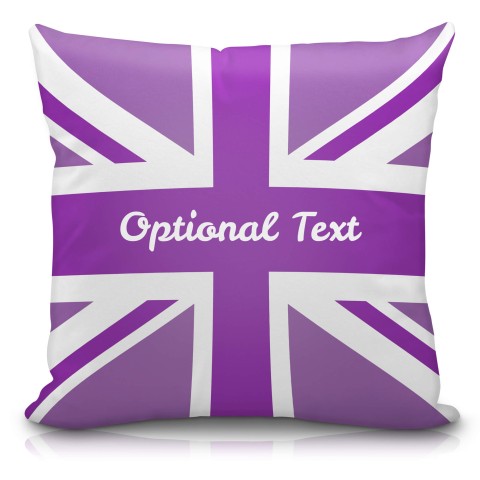 (40cm) with Purple Union Jack design Soft Velvet Polyester Fabric