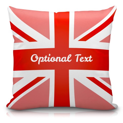 (40cm) with Red Union Jack Design Soft Velvet Polyester Fabric