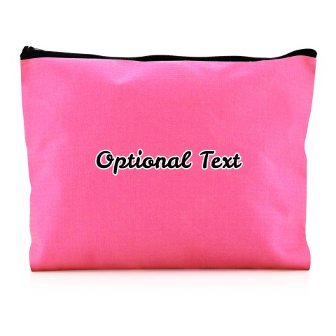 - Large Fuchsia Pink Water Resistant Polyester Rip-Stop Fabric (Optional Personalised Gift Text)