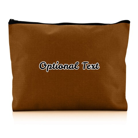 - Large Brown Water Resistant Polyester Rip-Stop Fabric (Optional Personalised Gift Text)